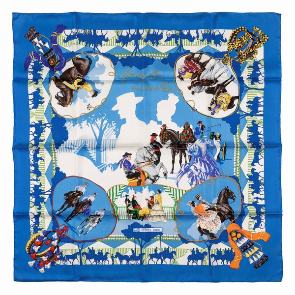 Hermès : Foulard Feria de Sevilla  - Asta Luxury Fashion - Associazione Nazionale - Case d'Asta italiane