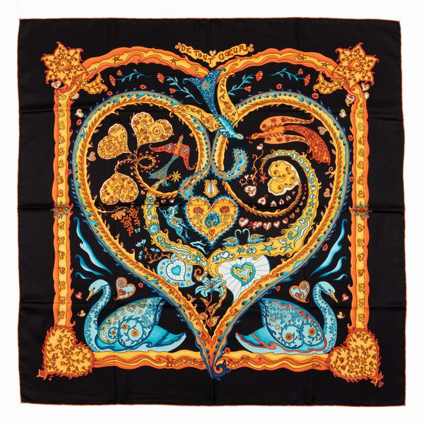 Hermès : Foulard De Tout Coeur  - Asta Luxury Fashion - Associazione Nazionale - Case d'Asta italiane