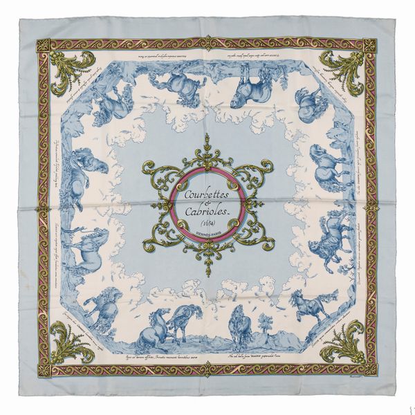 Hermès : Foulard Courbettes et Cabrioles  - Asta Luxury Fashion - Associazione Nazionale - Case d'Asta italiane