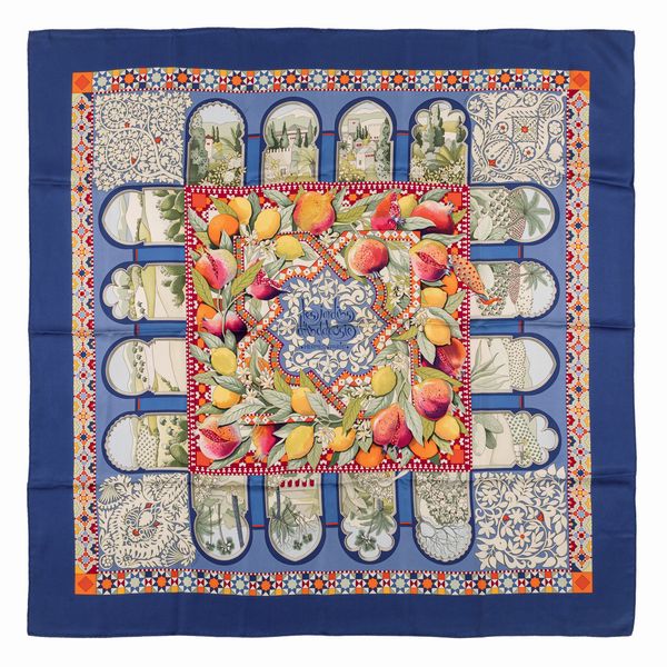 Hermès : Foulard Les Jardins d'Andalousie  - Asta Luxury Fashion - Associazione Nazionale - Case d'Asta italiane