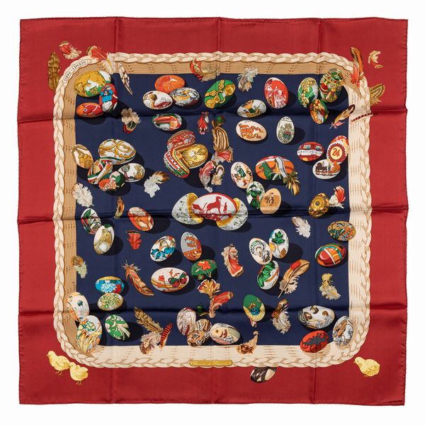 Hermès : Foulard Couve D'Herms  - Asta Luxury Fashion - Associazione Nazionale - Case d'Asta italiane