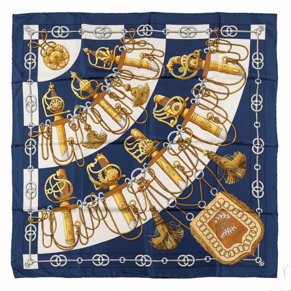 Hermès : Foulard Les Cliquetis  - Asta Luxury Fashion - Associazione Nazionale - Case d'Asta italiane