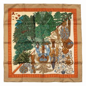 Hermès - Foulard Les Lgendes de l'Arbre