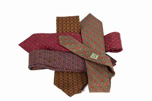 Hermès - Lotto di quattro cravatte