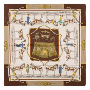 Hermès - Foulard Harnais  l'Anglaise