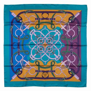Hermès - Foulard peron d'Or