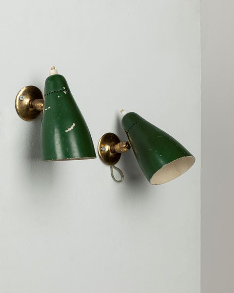 GIUSEPPE OSTUNI : Due lampade da muro  - Asta Design e Arti Decorative - Associazione Nazionale - Case d'Asta italiane