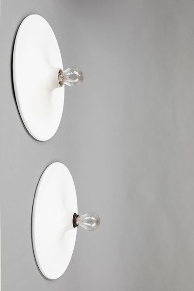 MANIFATTURA ITALIANA : Coppia di lampade da parete o soffitto  - Asta Design e Arti Decorative - Associazione Nazionale - Case d'Asta italiane