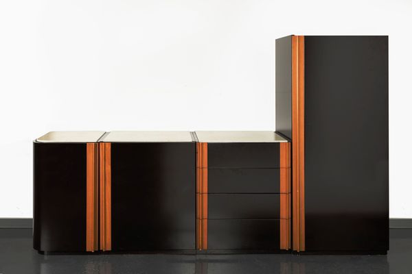 ANGELO MANGIAROTTI : Quattro mobili contenitori  - Asta Design e Arti Decorative - Associazione Nazionale - Case d'Asta italiane