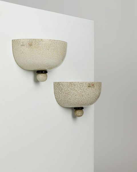 Barovier e Toso : Due lampade da muro  - Asta Design e Arti Decorative - Associazione Nazionale - Case d'Asta italiane