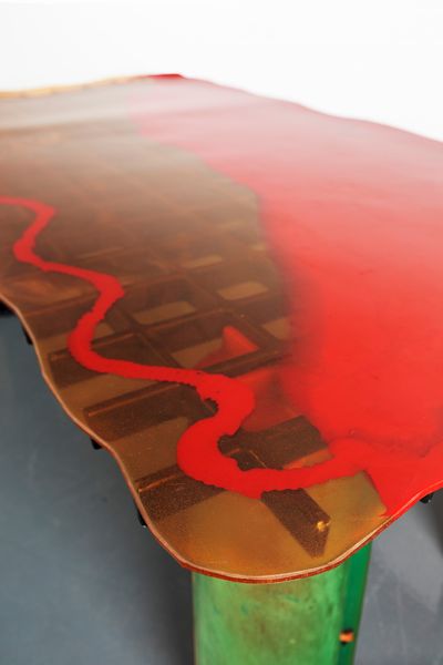 GAETANO PESCE : Tavolo  - Asta Design e Arti Decorative - Associazione Nazionale - Case d'Asta italiane