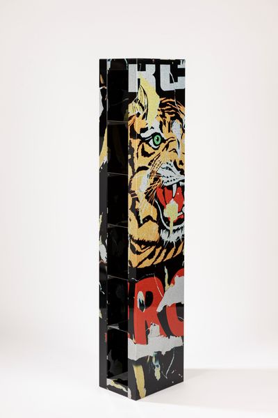 Mimmo Rotella, : Mobile porta CD  - Asta Design e Arti Decorative - Associazione Nazionale - Case d'Asta italiane