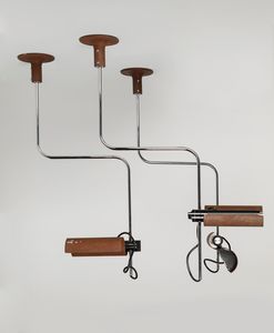 VICO MAGISTRETTI - Tre lampade da soffitto