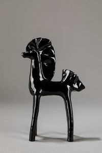 FAUSTO MELOTTI : Cavallino nero  - Asta Design e Arti Decorative - Associazione Nazionale - Case d'Asta italiane