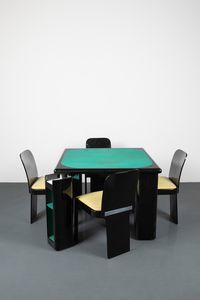 Pierluigi  Molinari - Tavolo e quattro sedie da gioco