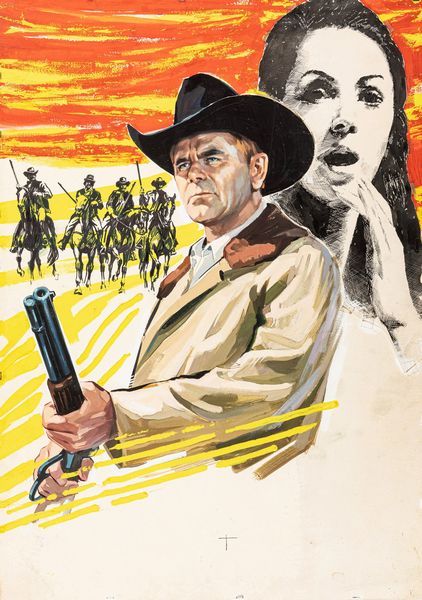 Ercole Brini : Vivo quanto basta per ammazzarti! (Santee)  - Asta Bozzetti cinematografici - Associazione Nazionale - Case d'Asta italiane