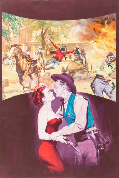 Enzo Nistri : La ribelle del West (The Redhead from Wyoming)  - Asta Bozzetti cinematografici - Associazione Nazionale - Case d'Asta italiane