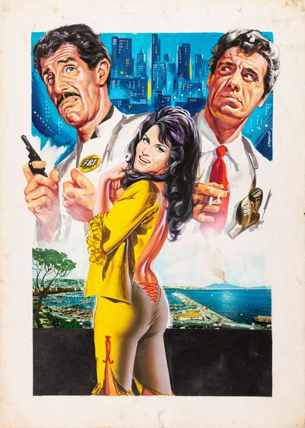 Franco Picchioni : American Secret Service  - Asta Bozzetti cinematografici - Associazione Nazionale - Case d'Asta italiane