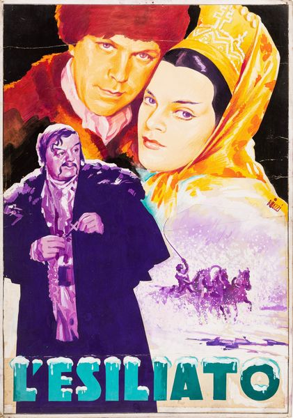 Sandro Biazzi : L'esiliato (Fredlos)  - Asta Bozzetti cinematografici - Associazione Nazionale - Case d'Asta italiane