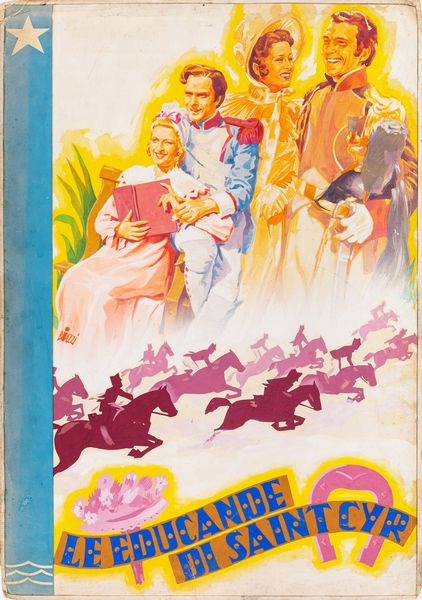 Sandro Biazzi : Le educande di Saint-Cyr  - Asta Bozzetti cinematografici - Associazione Nazionale - Case d'Asta italiane