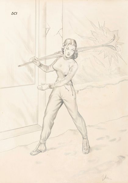 JOHN GUIDA : Sci  - Asta Bozzetti cinematografici - Associazione Nazionale - Case d'Asta italiane