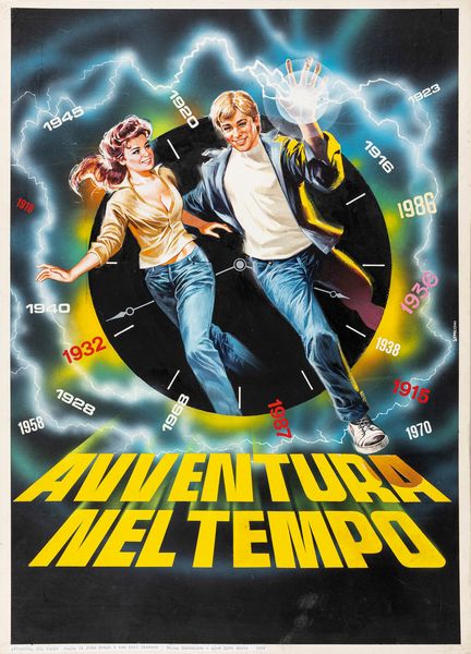 Symeoni (Sandro Simeoni) : Avventura nel tempo (Biggles: Adventures in Time)  - Asta Bozzetti cinematografici - Associazione Nazionale - Case d'Asta italiane