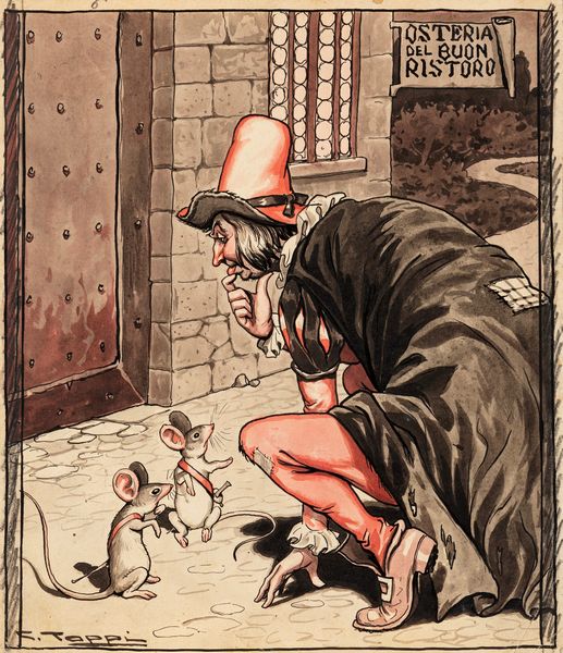 Giove Toppi : L'anello miracoloso  - Asta Bozzetti cinematografici - Associazione Nazionale - Case d'Asta italiane