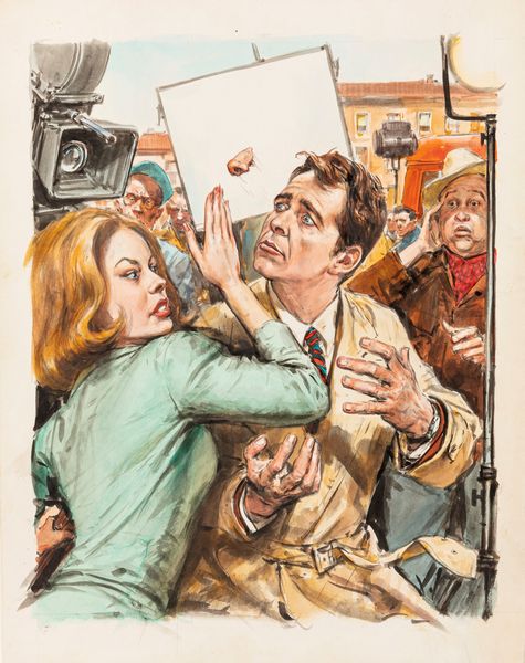 Walter Molino : Incidente sul set  - Asta Bozzetti cinematografici - Associazione Nazionale - Case d'Asta italiane