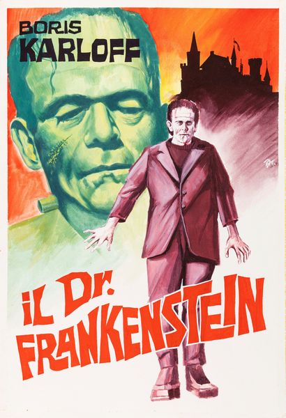 Bat : Il Dr. Frankenstein  - Asta Bozzetti cinematografici - Associazione Nazionale - Case d'Asta italiane