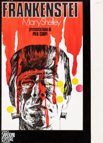 Mauro Rostagno : Frankenstein  - Asta Bozzetti cinematografici - Associazione Nazionale - Case d'Asta italiane