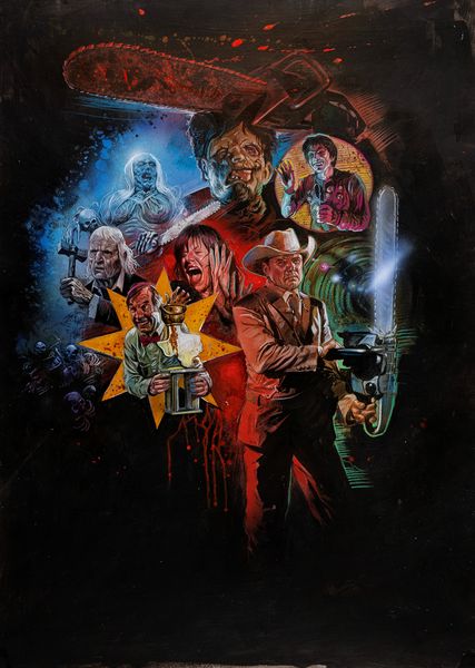 Adrian Kendorff : Non aprite quella porta 2 (The Texas Chainsaw Massacre 2)  - Asta Bozzetti cinematografici - Associazione Nazionale - Case d'Asta italiane