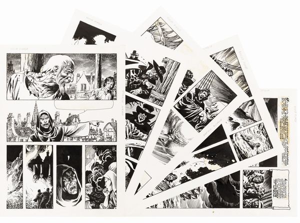 Enrique Alcatena : Nuoevo Mundo  - Asta Bozzetti cinematografici - Associazione Nazionale - Case d'Asta italiane