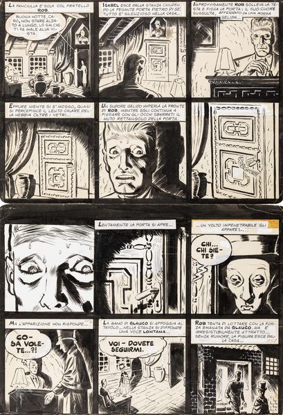 Fernando Carcupino : Draky, la morte viene con la nebbia  - Asta Bozzetti cinematografici - Associazione Nazionale - Case d'Asta italiane