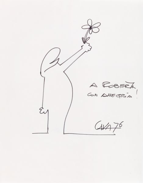 Osvaldo Cavandoli : La Linea  - Asta Bozzetti cinematografici - Associazione Nazionale - Case d'Asta italiane