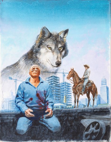 Aldo Di Gennaro : Le Storie - Cuore di lupo  - Asta Bozzetti cinematografici - Associazione Nazionale - Case d'Asta italiane