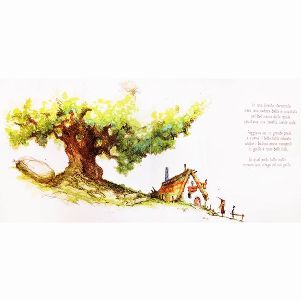 Massimiliano Frezzato : Il gatto stregato  - Asta Bozzetti cinematografici - Associazione Nazionale - Case d'Asta italiane