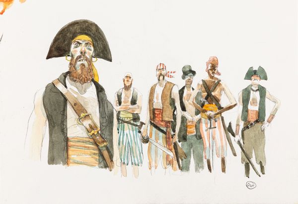 Gipi (Gianni Pacinotti) : Pirati  - Asta Bozzetti cinematografici - Associazione Nazionale - Case d'Asta italiane