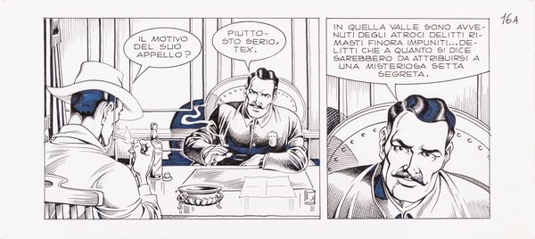 Magnus (Roberto Raviola) : Tex - La valle del terrore  - Asta Bozzetti cinematografici - Associazione Nazionale - Case d'Asta italiane