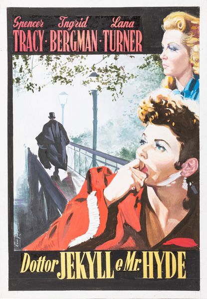 Enzo Nistri : Il dottor Jekyll e Mr. Hyde (Dr. Jekyll and Mr. Hyde)  - Asta Bozzetti cinematografici - Associazione Nazionale - Case d'Asta italiane