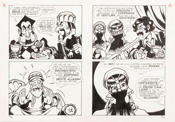 Magnus (Roberto Raviola) : La Compagnia della Forca - La traversata maledetta  - Asta Bozzetti cinematografici - Associazione Nazionale - Case d'Asta italiane