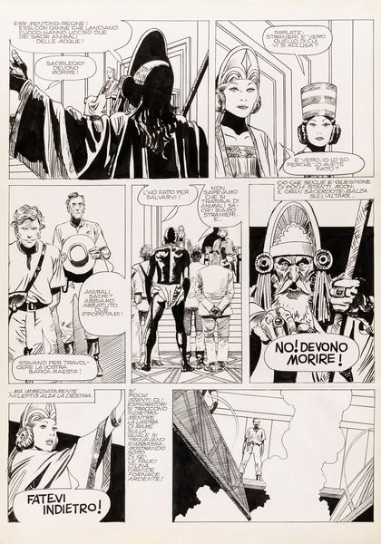 Attilio Micheluzzi : La citt nascosta  - Asta Bozzetti cinematografici - Associazione Nazionale - Case d'Asta italiane