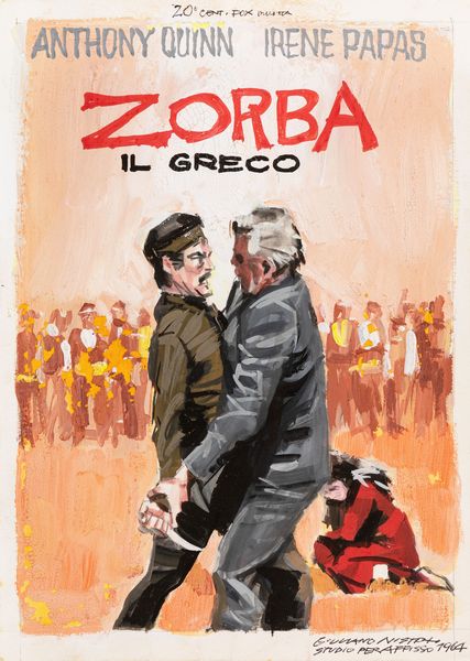 Giuliano Nistri : Zorba il greco (Zorba the Greek)  - Asta Bozzetti cinematografici - Associazione Nazionale - Case d'Asta italiane