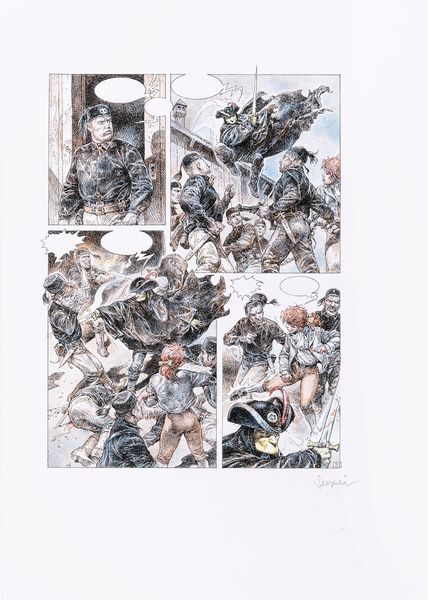 Paolo Eleuteri Serpieri : Saria - Le tre chiavi  - Asta Bozzetti cinematografici - Associazione Nazionale - Case d'Asta italiane