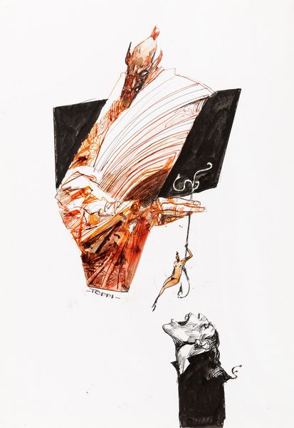 Sergio Toppi : La tentazione  - Asta Bozzetti cinematografici - Associazione Nazionale - Case d'Asta italiane