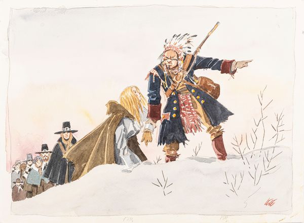 Lele Vianello : Deerfield 1704: L'ultimo Avamposto della Frontiera  - Asta Bozzetti cinematografici - Associazione Nazionale - Case d'Asta italiane