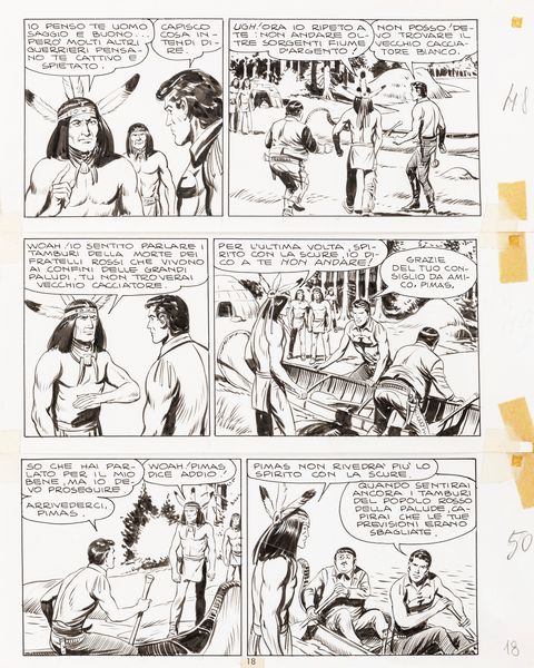 Gallieno Ferri : Zagor - Il Popolo della Palude  - Asta Bozzetti cinematografici - Associazione Nazionale - Case d'Asta italiane