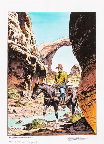 Maurizio Dotti : Tex  - Asta Bozzetti cinematografici - Associazione Nazionale - Case d'Asta italiane