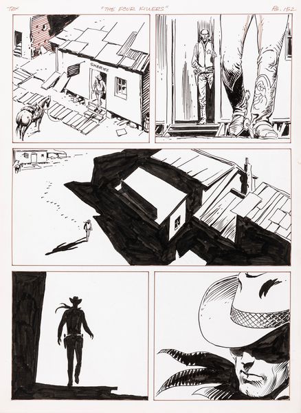 Joe Kubert : Tex - Il cavaliere solitario  - Asta Bozzetti cinematografici - Associazione Nazionale - Case d'Asta italiane