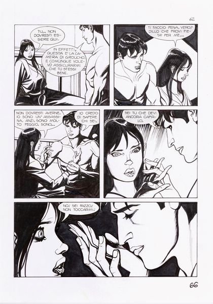 Nicola Mari : Dylan Dog - Nel segno del dolore  - Asta Bozzetti cinematografici - Associazione Nazionale - Case d'Asta italiane