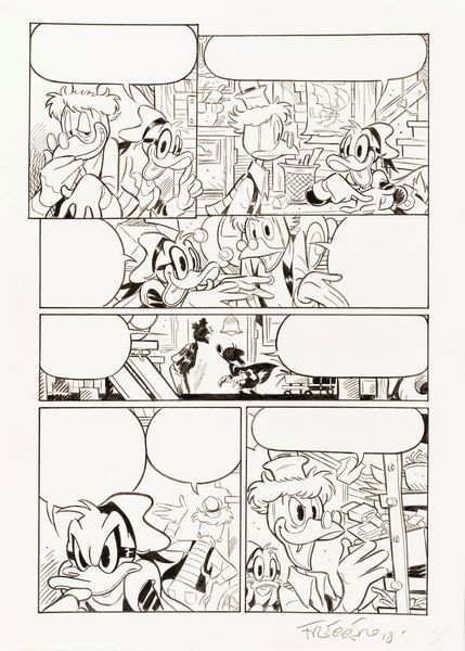 Andrea Freccero : Paperinik e il raggio sfortunatore  - Asta Bozzetti cinematografici - Associazione Nazionale - Case d'Asta italiane